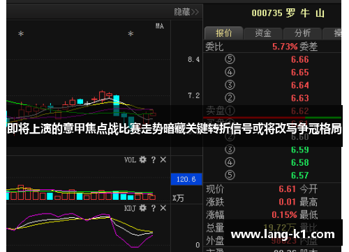 即将上演的意甲焦点战比赛走势暗藏关键转折信号或将改写争冠格局